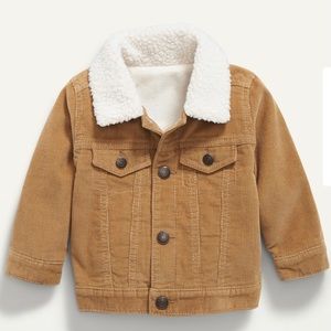 OLD NAVY • Unisex Sherpa Trim Corduroy Trucker Jacket  (4T)